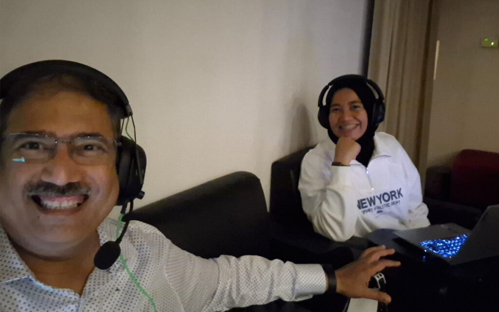 Amit and Fio at Client Focus Groups, Jakarta, 2025