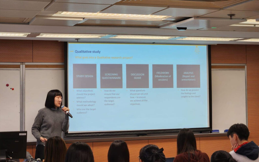 Zoe moderating at the Canton Fair, 2024